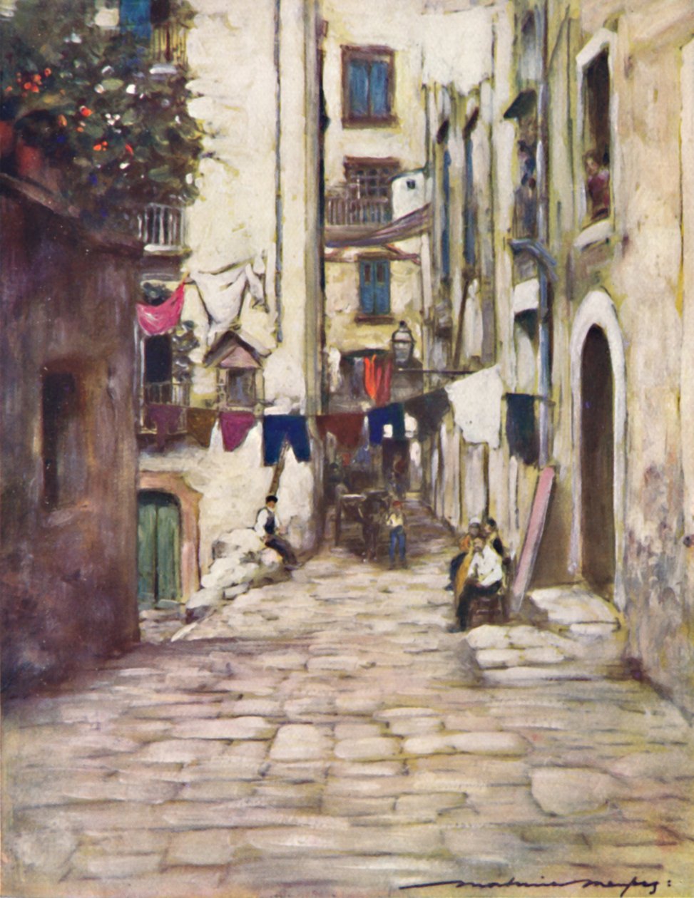 Katu Napolissa, 1903 tekijältä Mortimer L Menpes