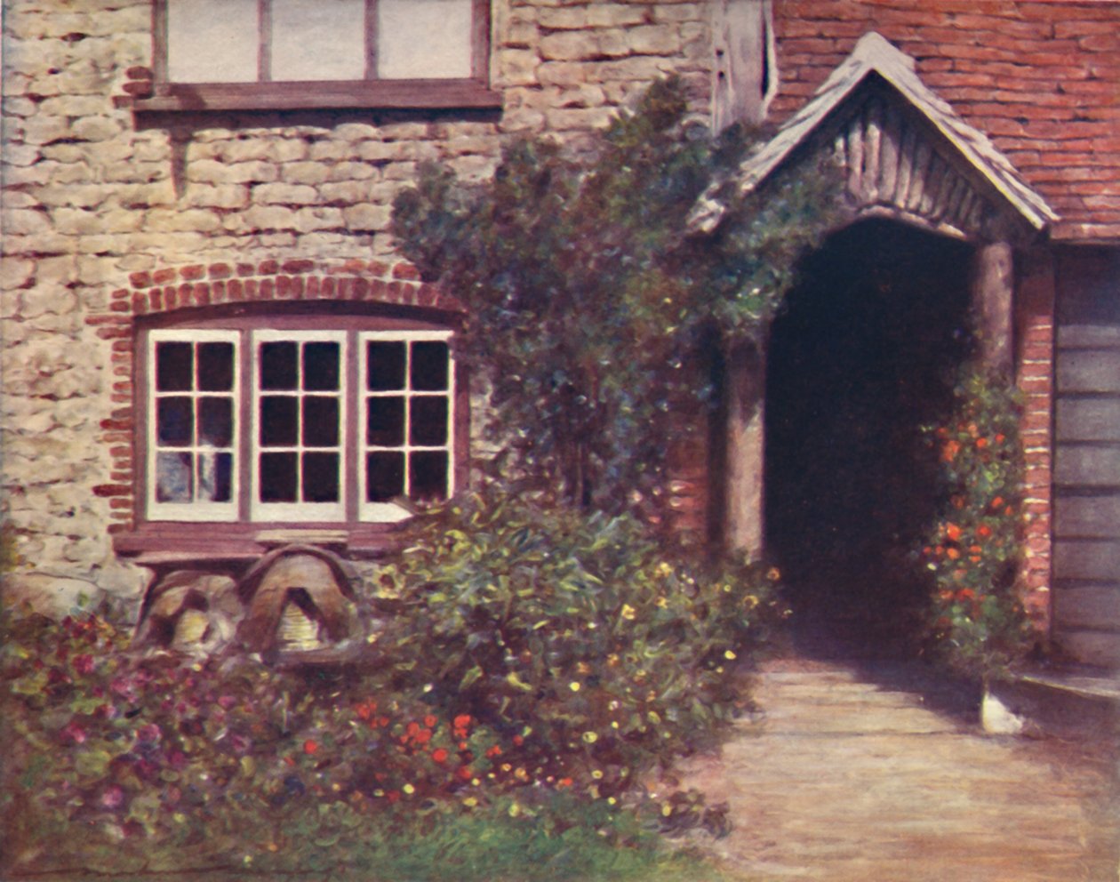 "A Surrey Porch", 1903 tekijältä Mortimer L Menpes