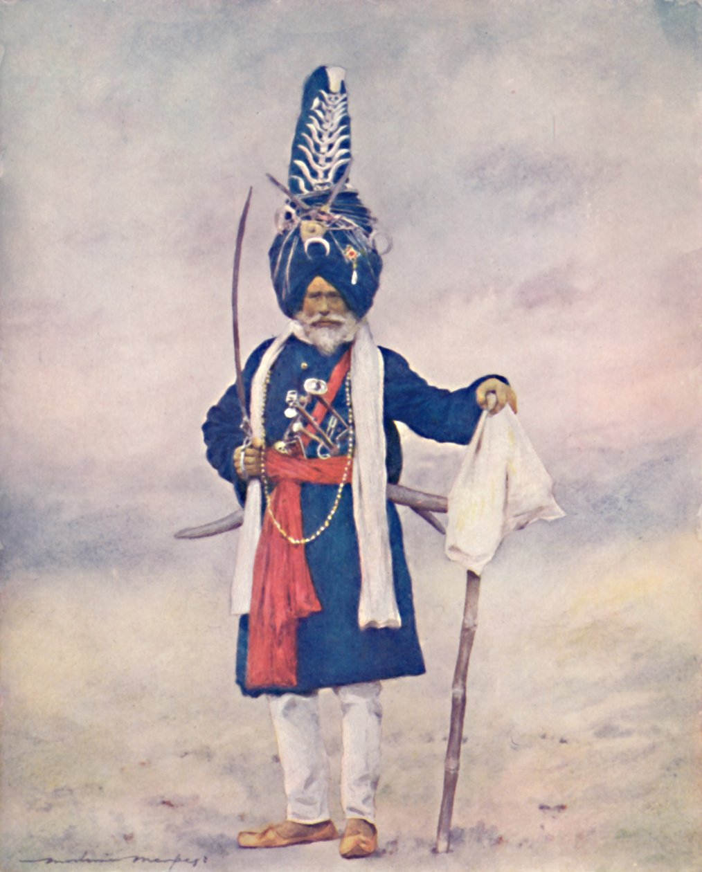 "Akalis Fanatical Devotee", 1903 tekijältä Mortimer L Menpes