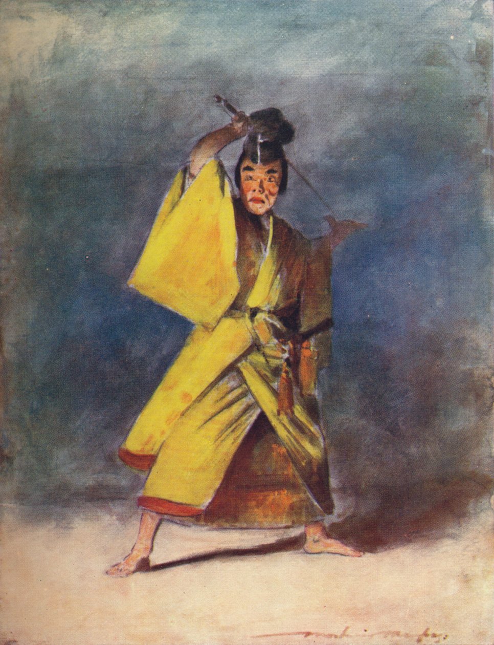 "Näyttelijä", 1887, 1901 tekijältä Mortimer L Menpes