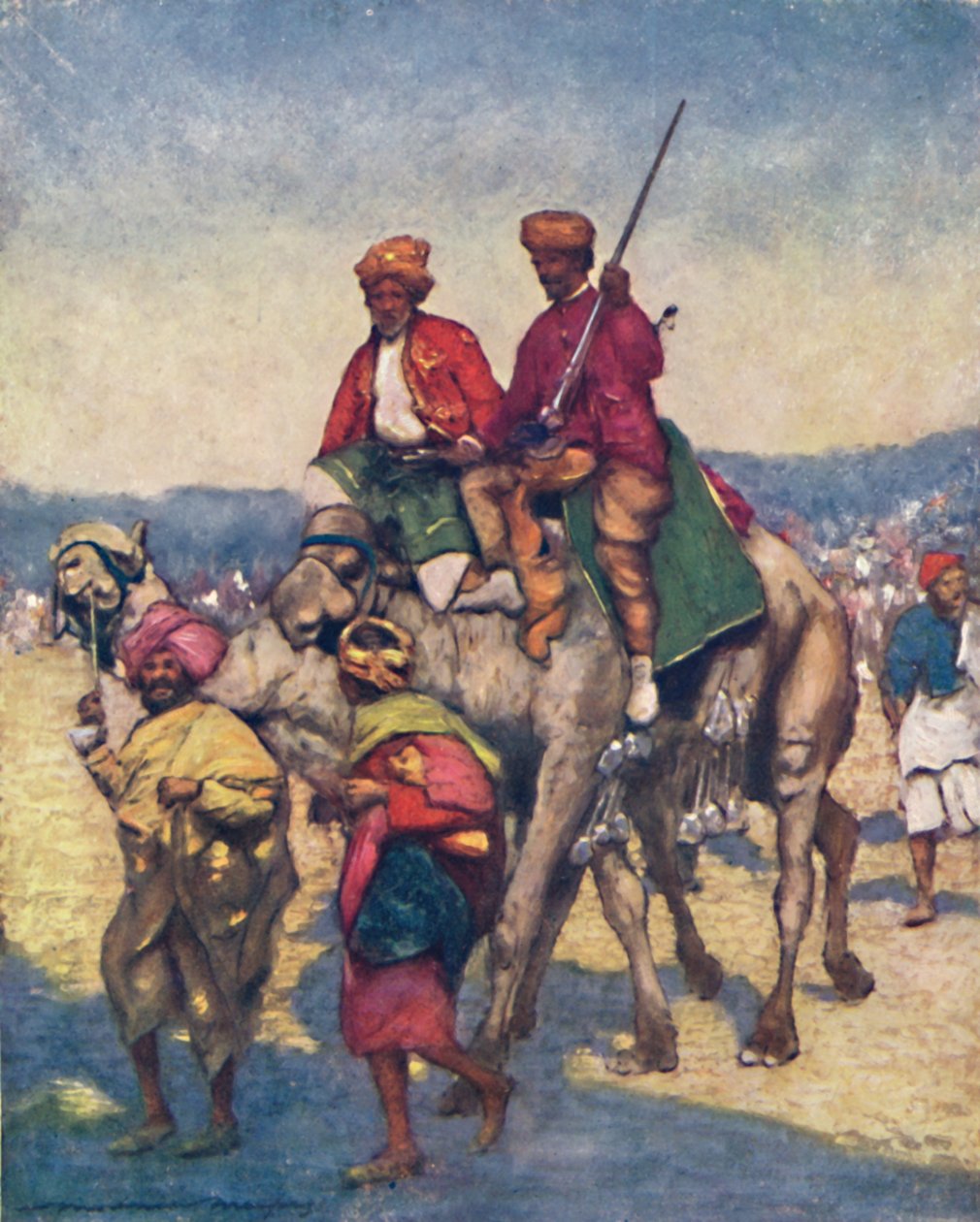 "Kamelit Mysoresta", 1903 tekijältä Mortimer L Menpes