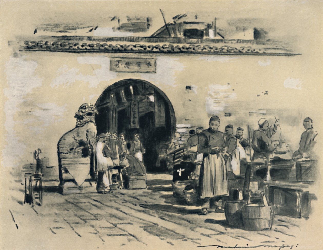 "Shanghain kaupungissa", 1903 tekijältä Mortimer L Menpes