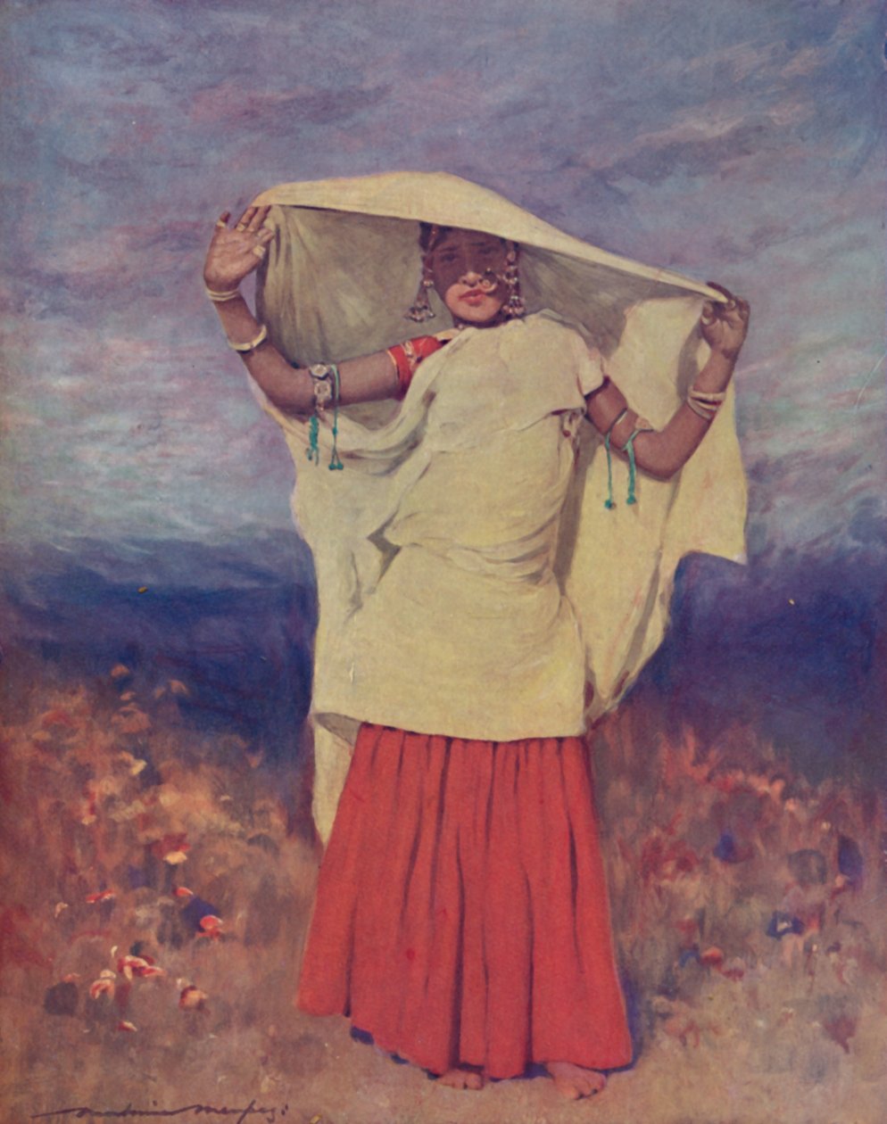 "Myöhäinen iltapäivä", 1903 tekijältä Mortimer L Menpes