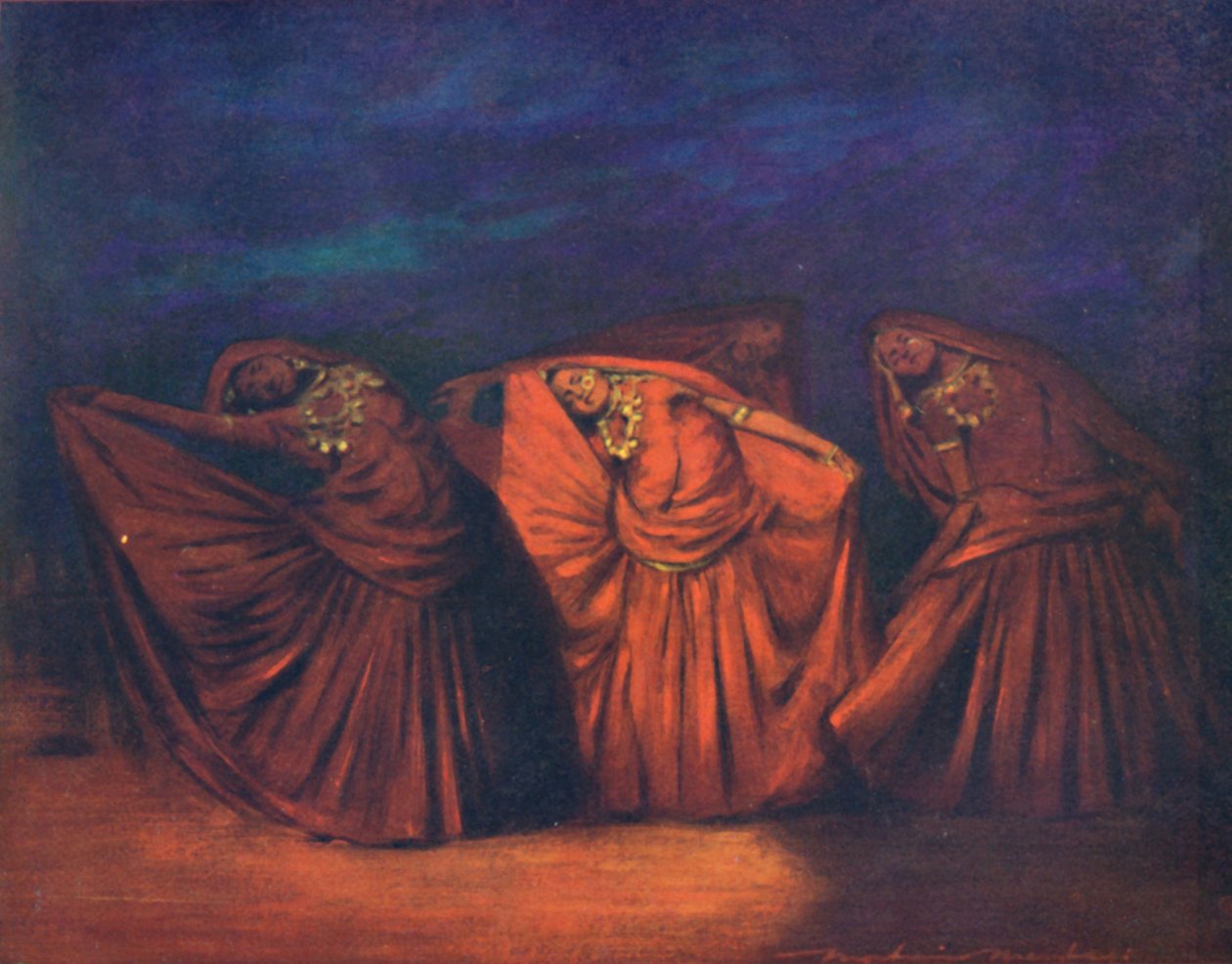 "Nautch Girls", 1903 tekijältä Mortimer L Menpes