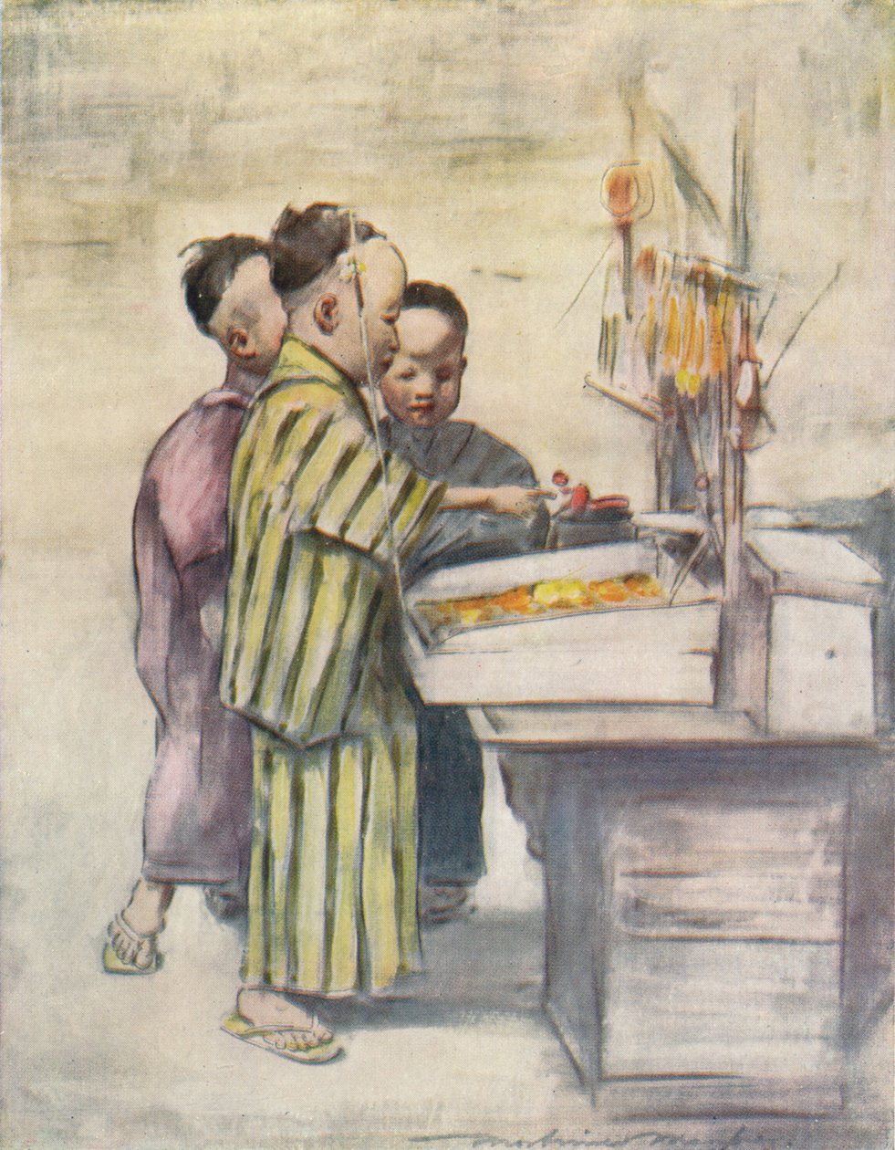 Playfellows, c1887, 1901 tekijältä Mortimer L Menpes