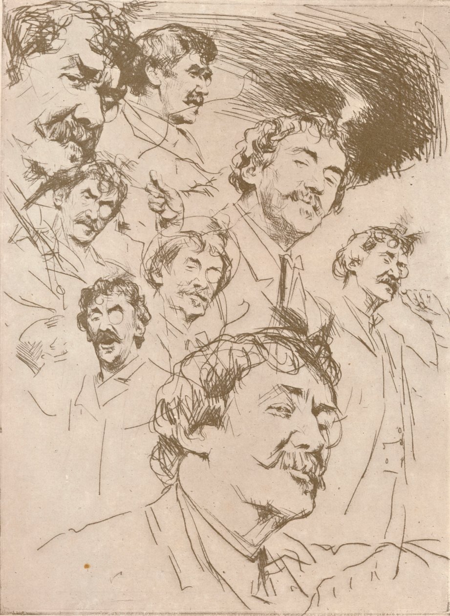 "Estudi del retrat", c1880, 1904 finlandès tekijältä Mortimer L Menpes