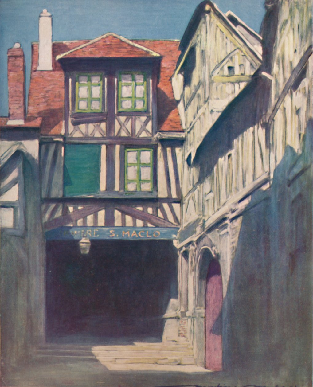 "Rouen", 1903 tekijältä Mortimer L Menpes