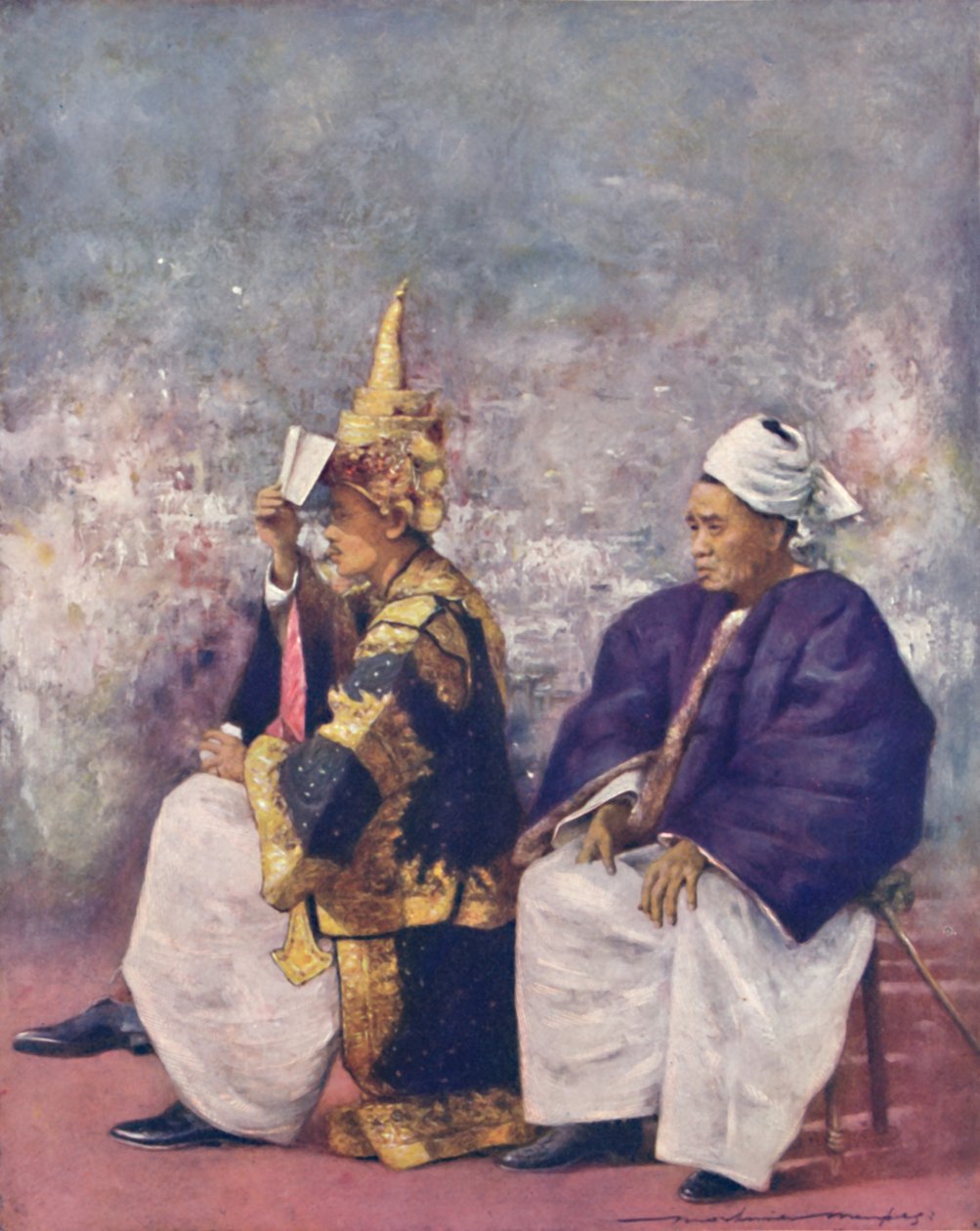 "Shan Chiefs katsomassa Durbaria", 1903 tekijältä Mortimer L Menpes