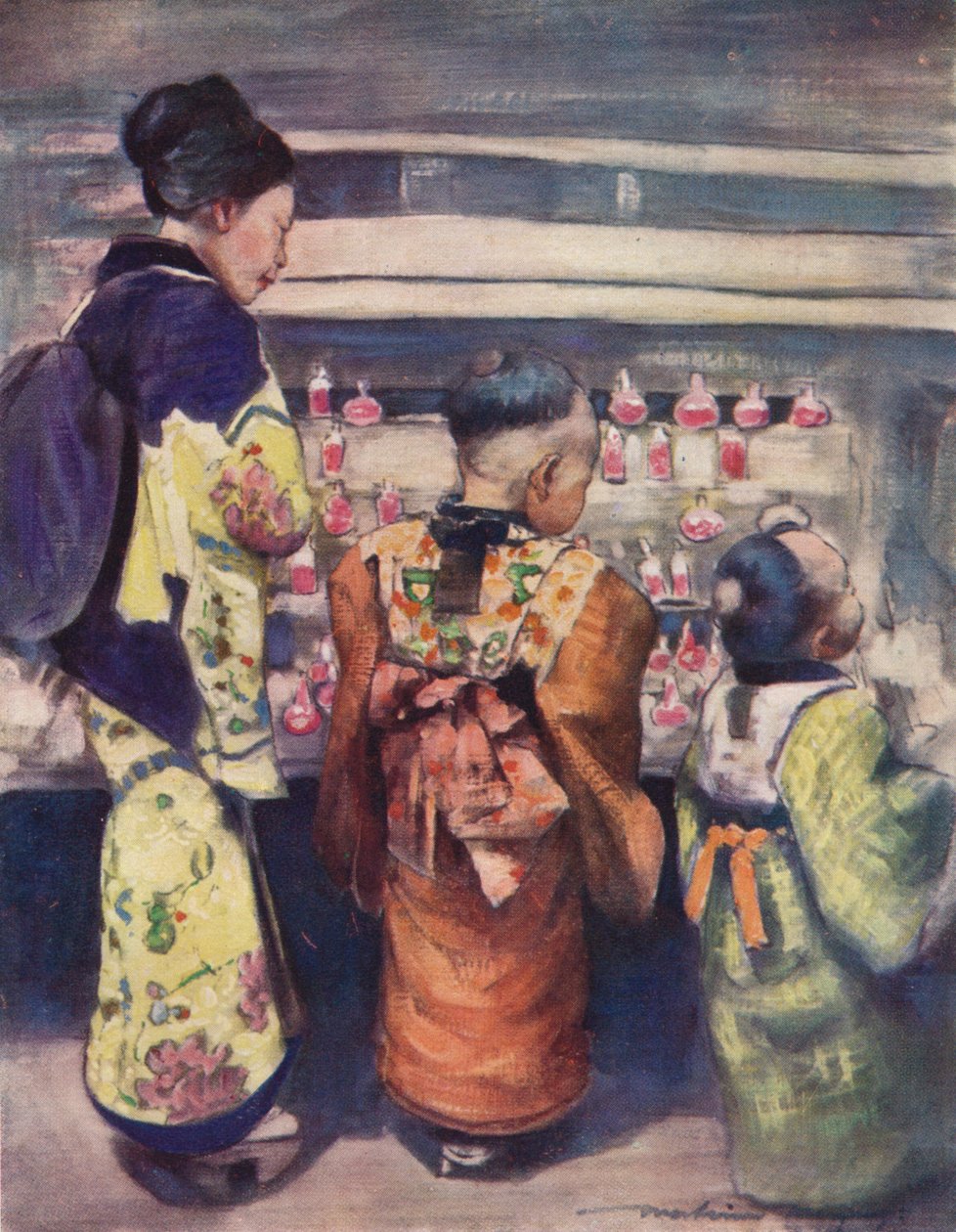 Sugar-Water Stall, c1887, 1901 tekijältä Mortimer L Menpes