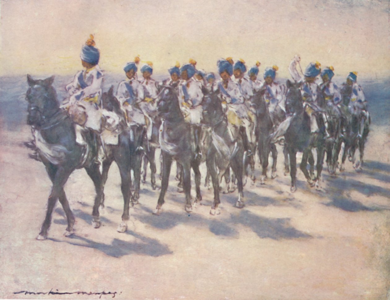 Keisarillinen kadettijoukot Durbarissa, 1903 tekijältä Mortimer L Menpes