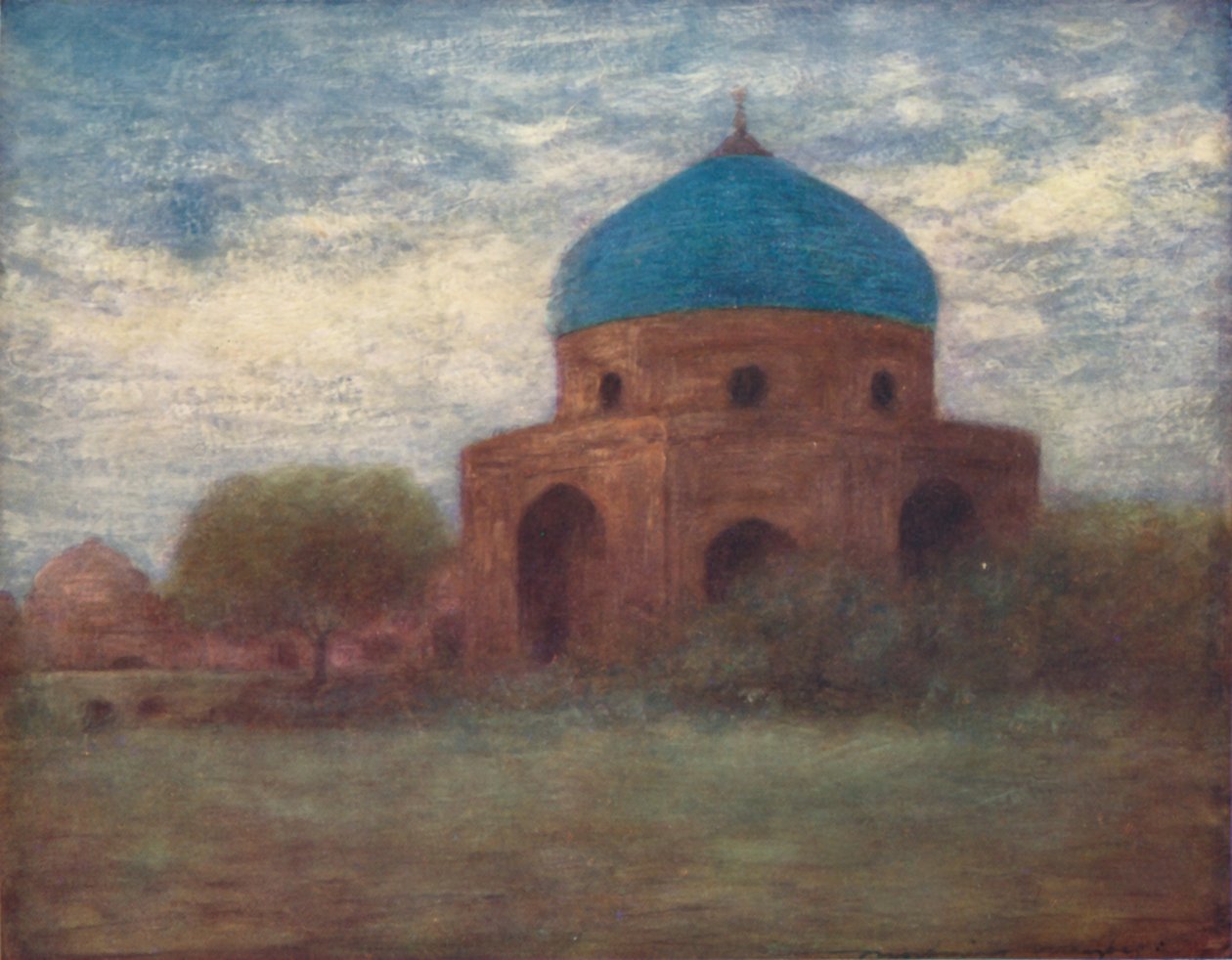 "Posliinikupoli, Amritsar", 1903 tekijältä Mortimer L Menpes