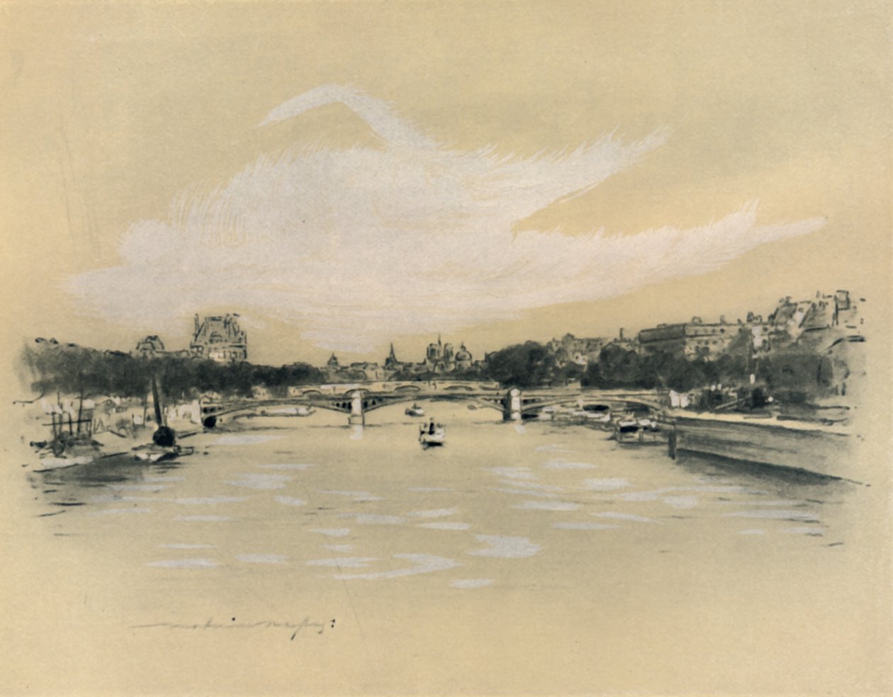 "Seine Pariisissa", 1903 tekijältä Mortimer L Menpes