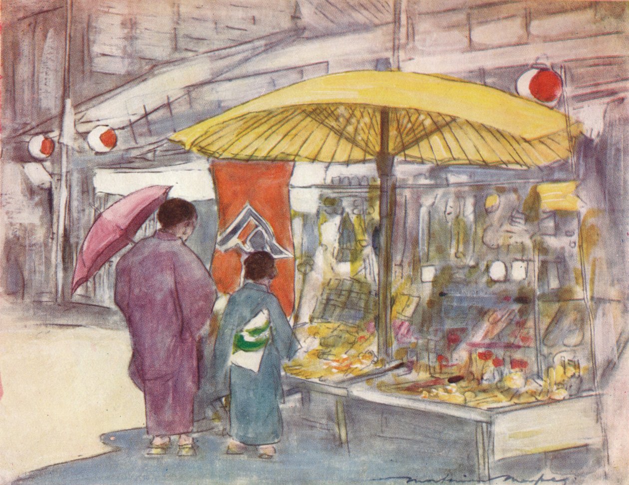 The Stall by the Bridge, c1887, 1901 tekijältä Mortimer Ludington Menpes