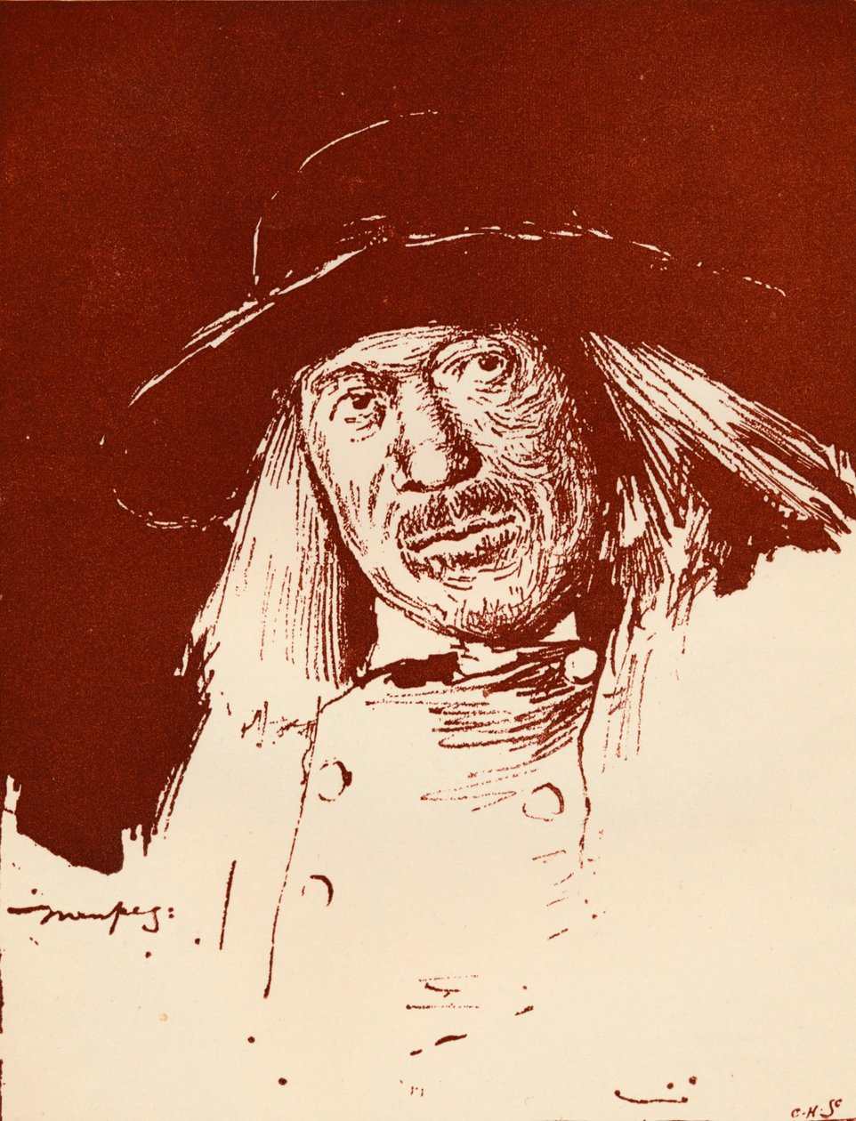 Bretagnen talonpoika, vuodelta 1898 tekijältä Mortimer Ludington Menpes