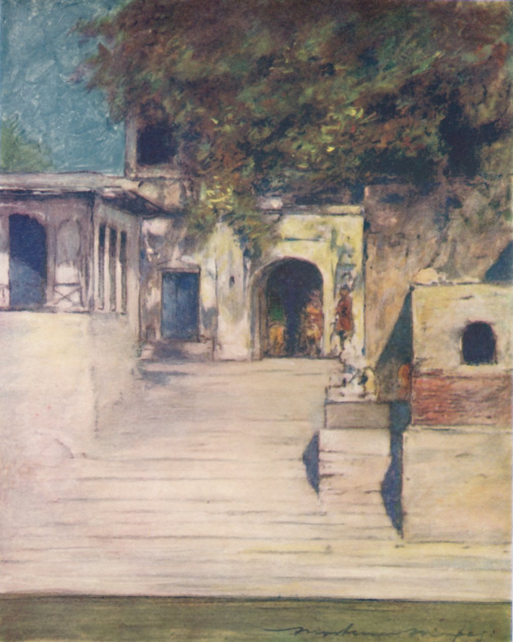 Kuuluisa kaivo, Delhi, 1905 tekijältä Mortimer Ludington Menpes