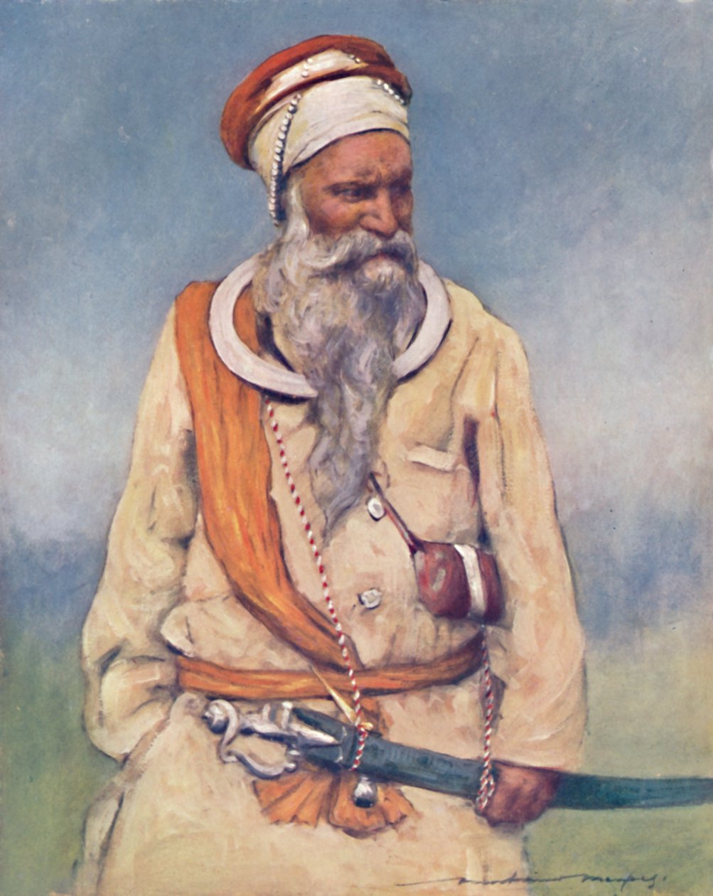 Sikhisoturi, 1903 tekijältä Mortimer Ludington Menpes