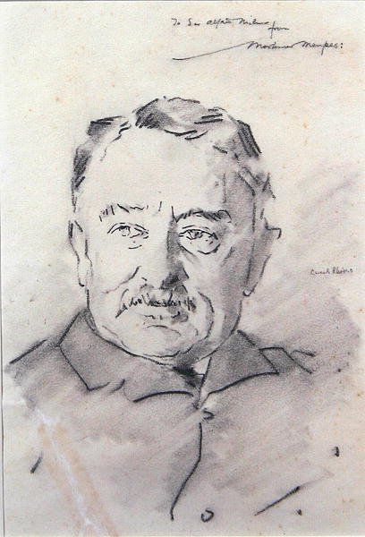 Cecil Rhodes (hiili paperilla) tekijältä Mortimer Ludington Menpes