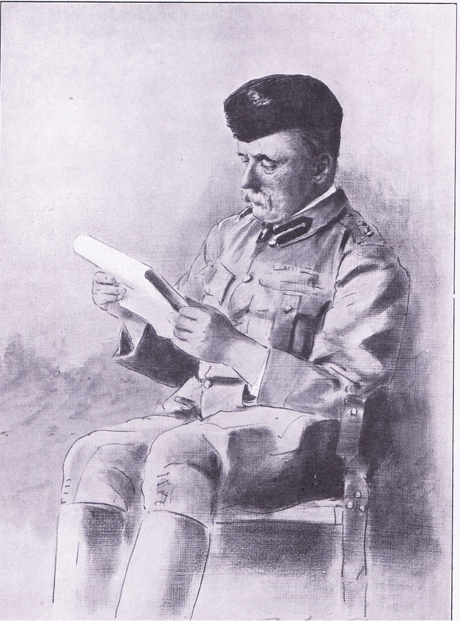 Eversti French, kuva Pretorian jälkeen: Sissisota, 1902 tekijältä Mortimer Ludington Menpes