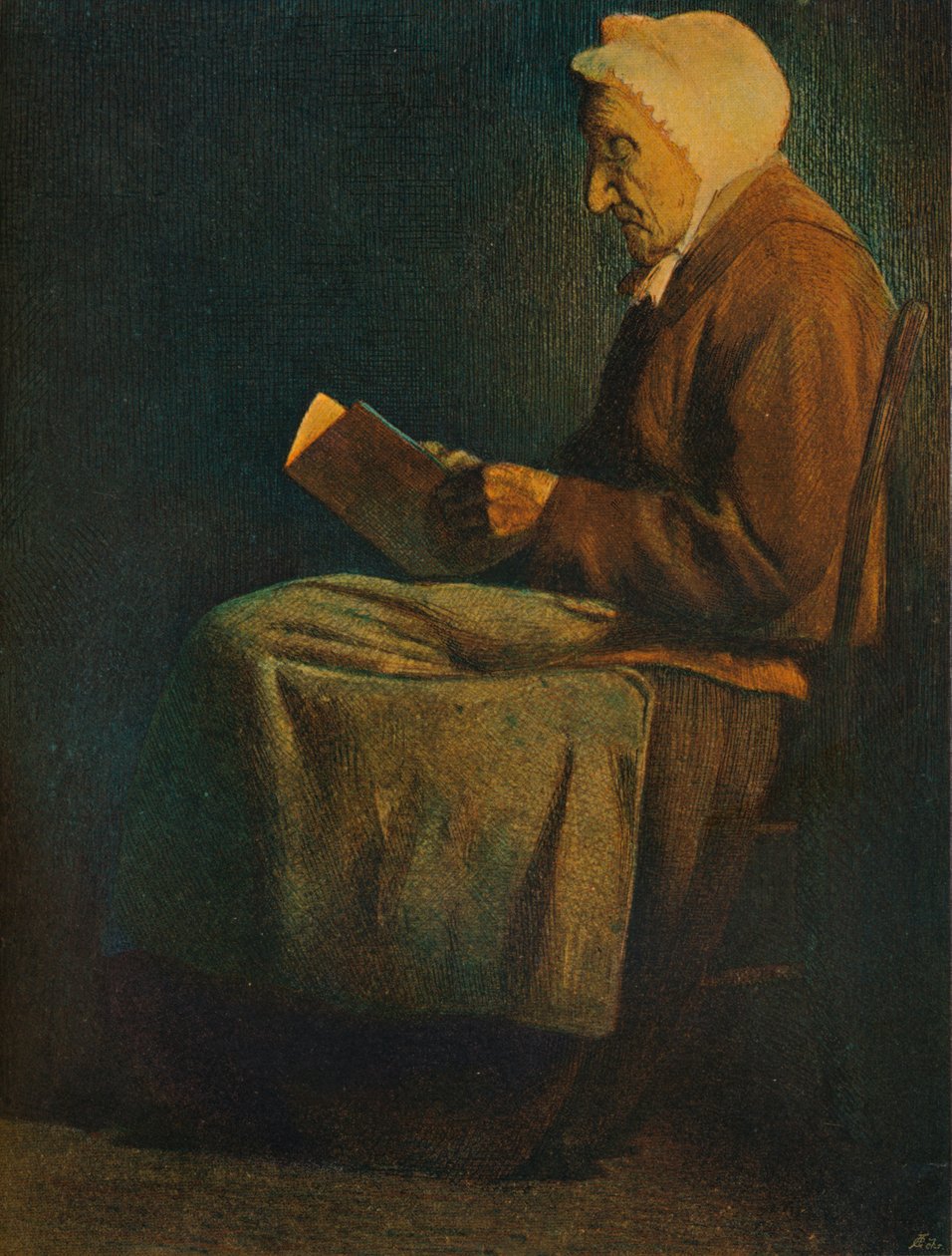Värillisestä etsauksesta. Kirjailija: Mortimer Menpes, 1800-luku tekijältä Mortimer Ludington Menpes