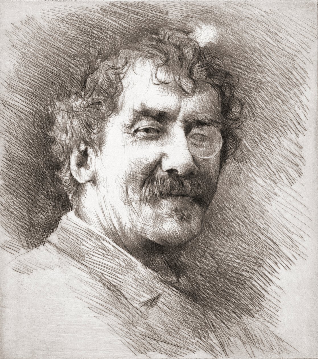 James McNeill Whistler, muotokuva. tekijältä Mortimer Ludington Menpes