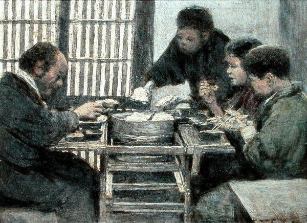 Japanilainen illallinen tekijältä Mortimer Ludington Menpes