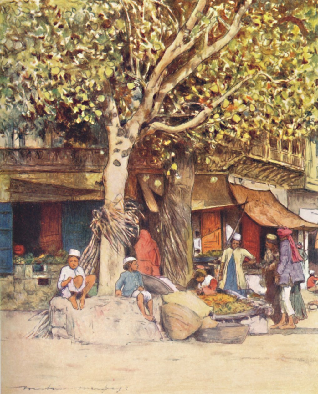 Keskipäivä, Delhi, 1905 tekijältä Mortimer Ludington Menpes