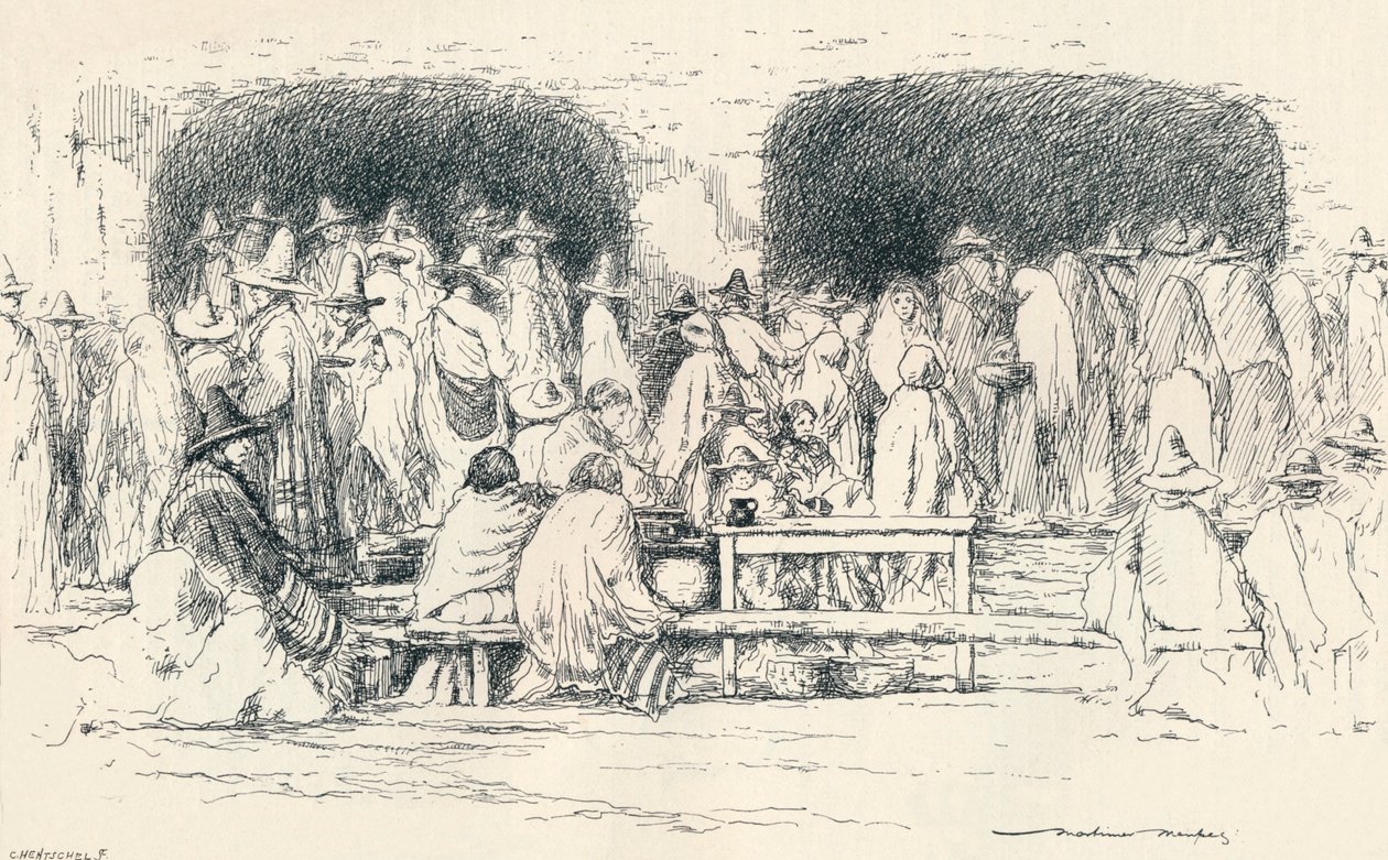 Keskipäivä Pueblassa, c1895, 1896 tekijältä Mortimer Ludington Menpes