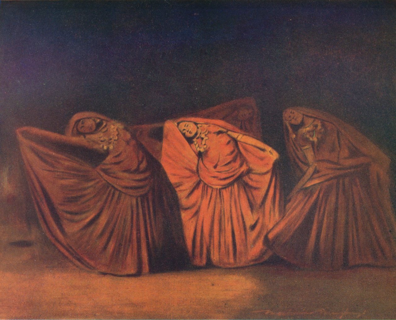 Nautch Girls Delhissä, 1905 tekijältä Mortimer Ludington Menpes