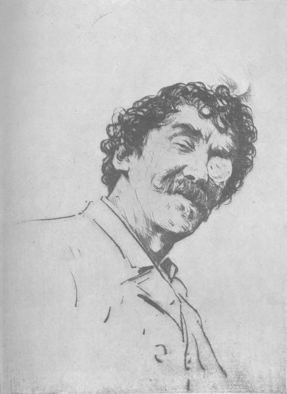 Muotokuvatutkimus, c1880, 1904 tekijältä Mortimer Ludington Menpes