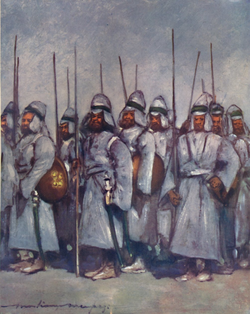 Tikatut Kisengarhin sotilaat, 1903 tekijältä Mortimer Ludington Menpes