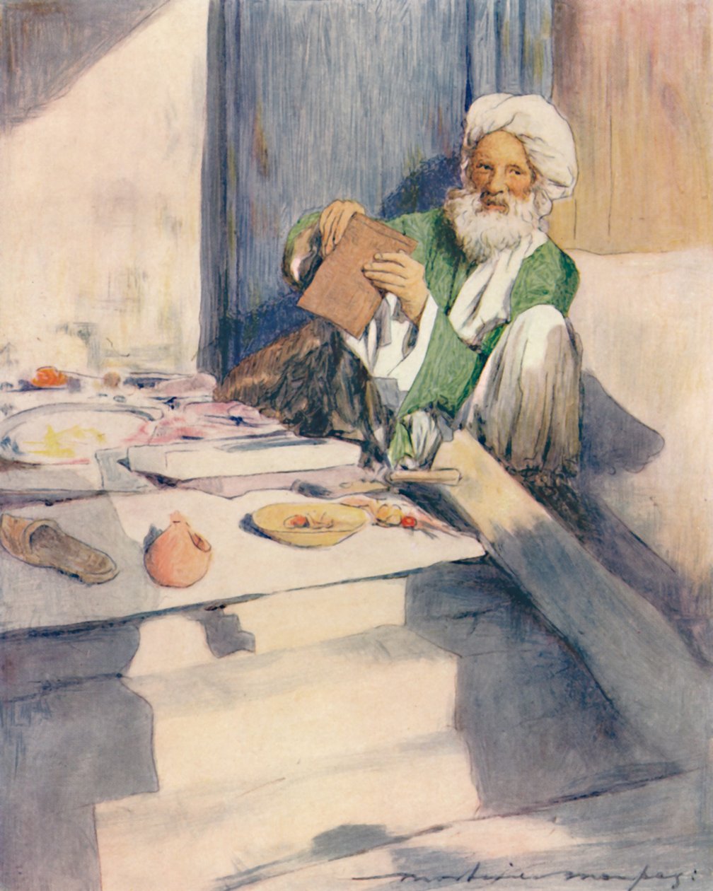 Kirjatoukka, 1905 tekijältä Mortimer Ludington Menpes