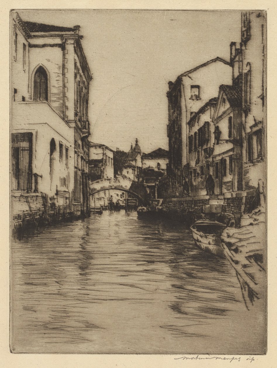 Lucianon silta, Canal Grande tekijältä Mortimer Menpes