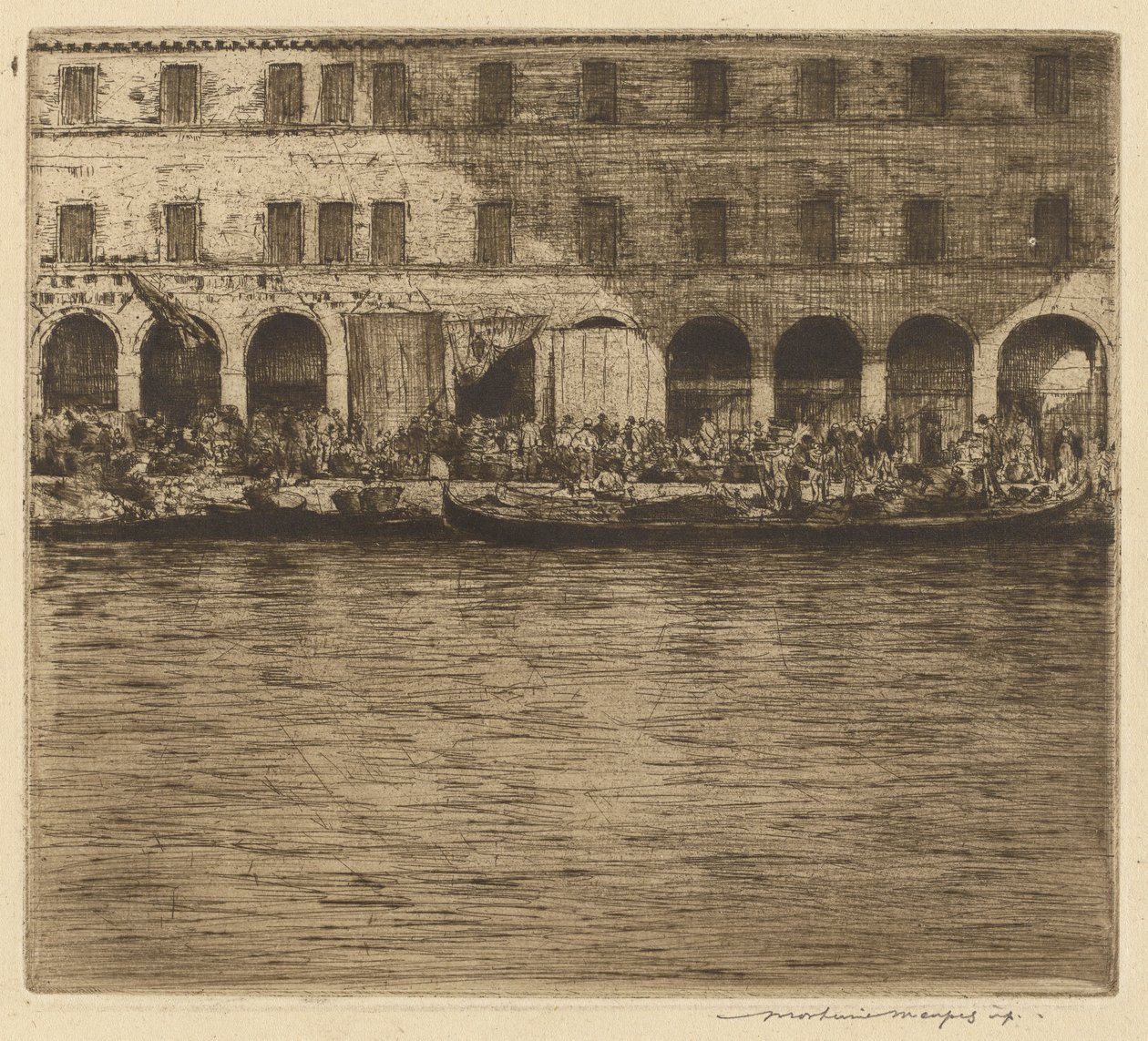 Rialto Markets, Venetsia tekijältä Mortimer Menpes