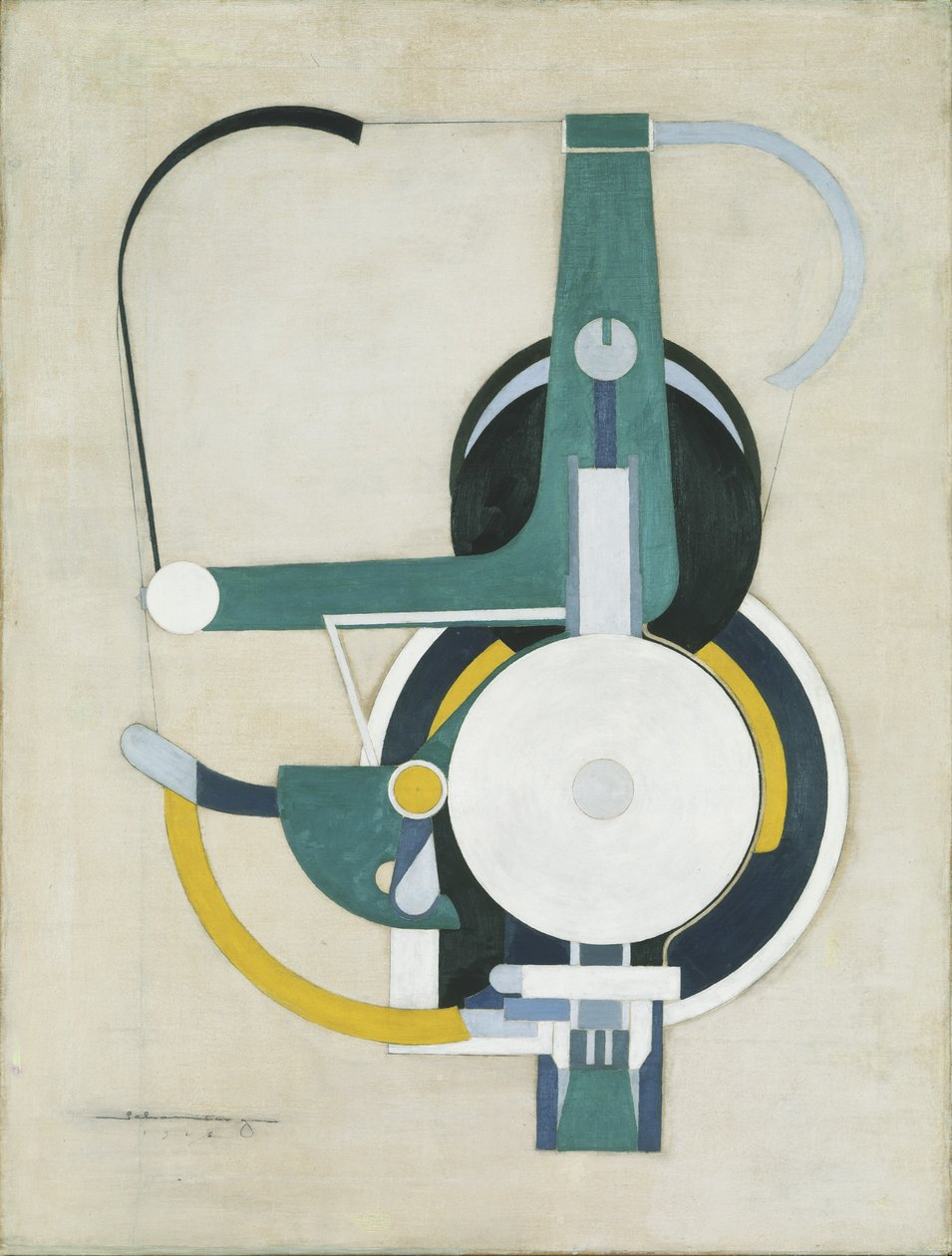 Maalaus (entinen kone), 1916 tekijältä Morton Livingston Schamberg
