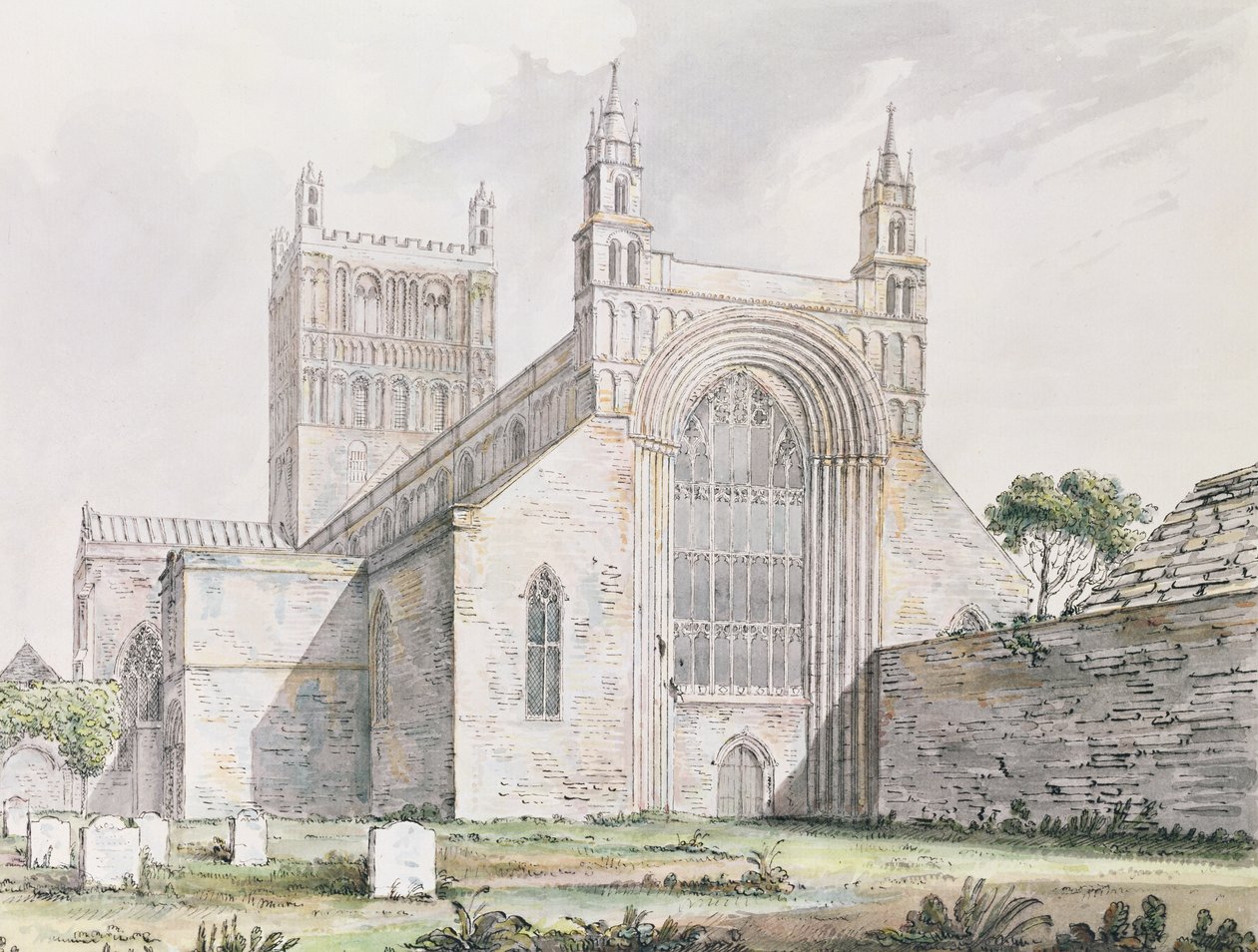 Tewkesburyn kirkko, Gloucestershire tekijältä Moses Griffith