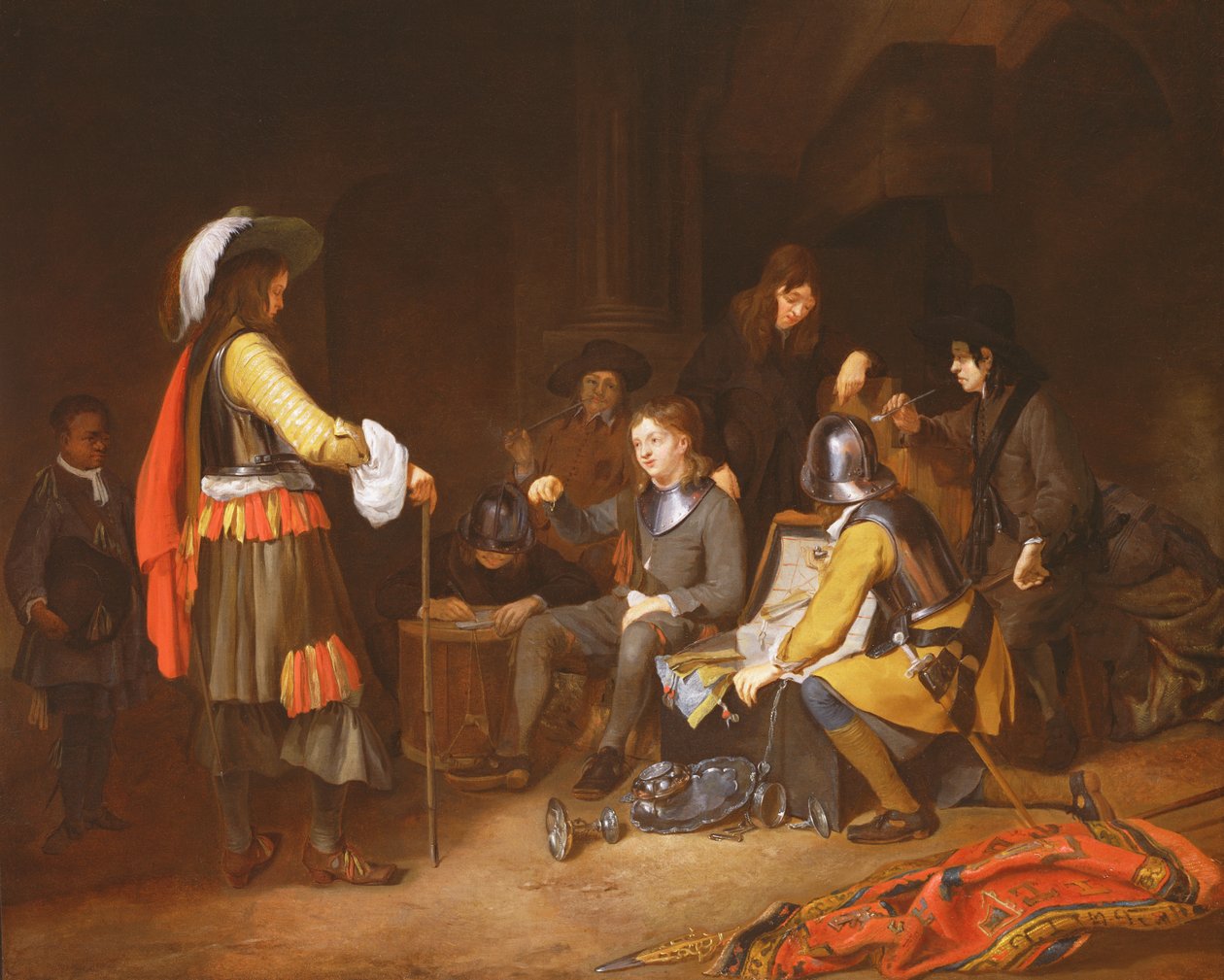 Saaliiden jako tekijältä Moses Ter Borch