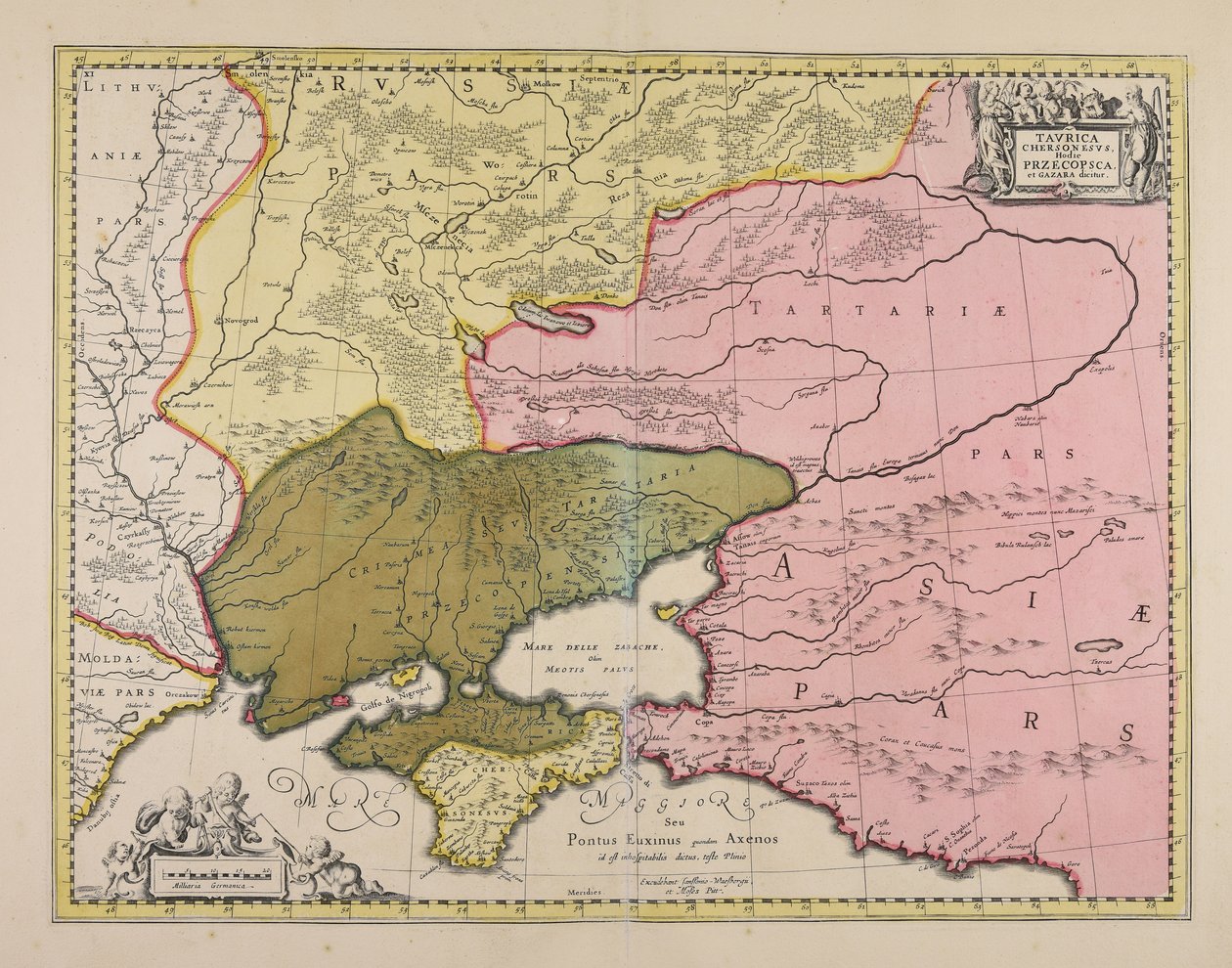 Taurica Chersonesus -huppari Przecopsca et Gazara dicitur tekijältä Moses Pitt