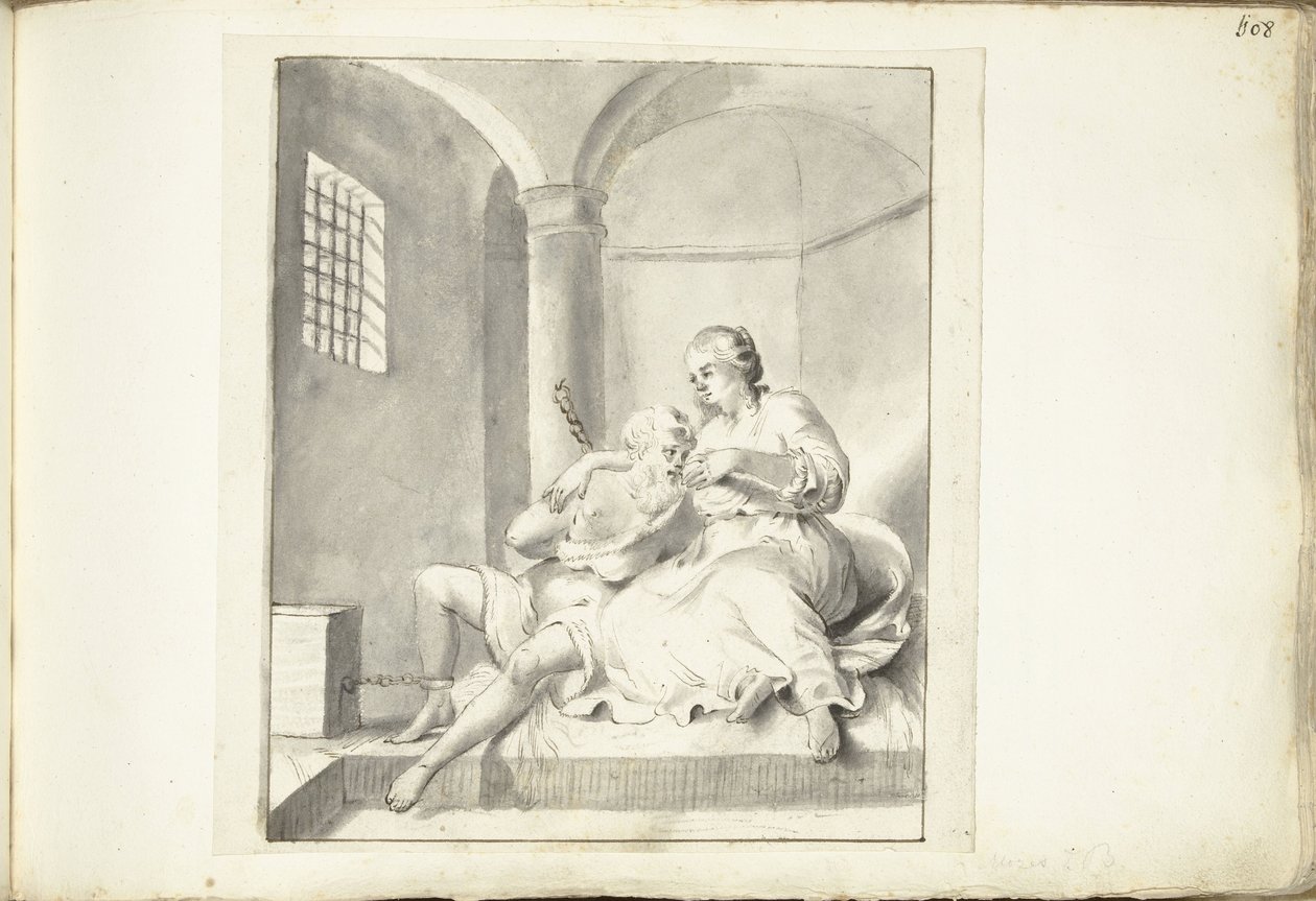 Cimon in Pero (Caritas Romana) tekijältä Moses Ter Borch