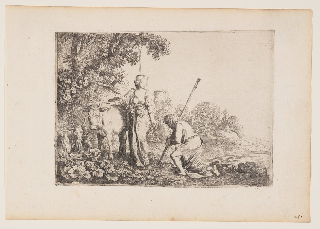 Juno Delivering Io, levy 1 elokuvasta The Story of Mercury and Argus (Merkuriuksen ja Arguksen tarina) tekijältä Moses van Uyttenbroeck