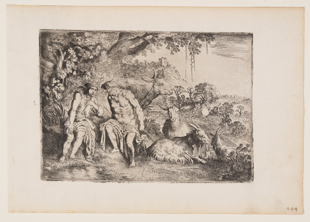 Mercury Lulling Argus to Sleep, levy 4 elokuvasta The Story of Mercury and Argus (Merkurius ja Argus). tekijältä Moses van Uyttenbroeck