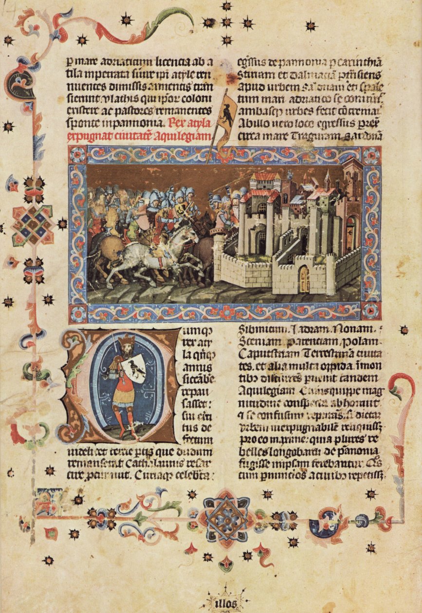 Valaistu kronikka; Chronicon Pictum; Képes Krónika 14 tekijältä Márk Kálti