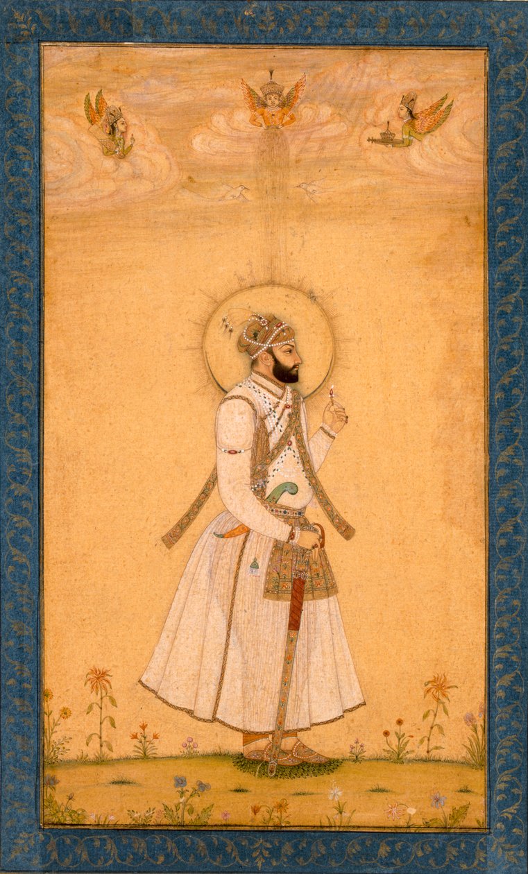 Keisari Farrukhsiyar (1683-1719) Large Clive -albumista. tekijältä Mughal School