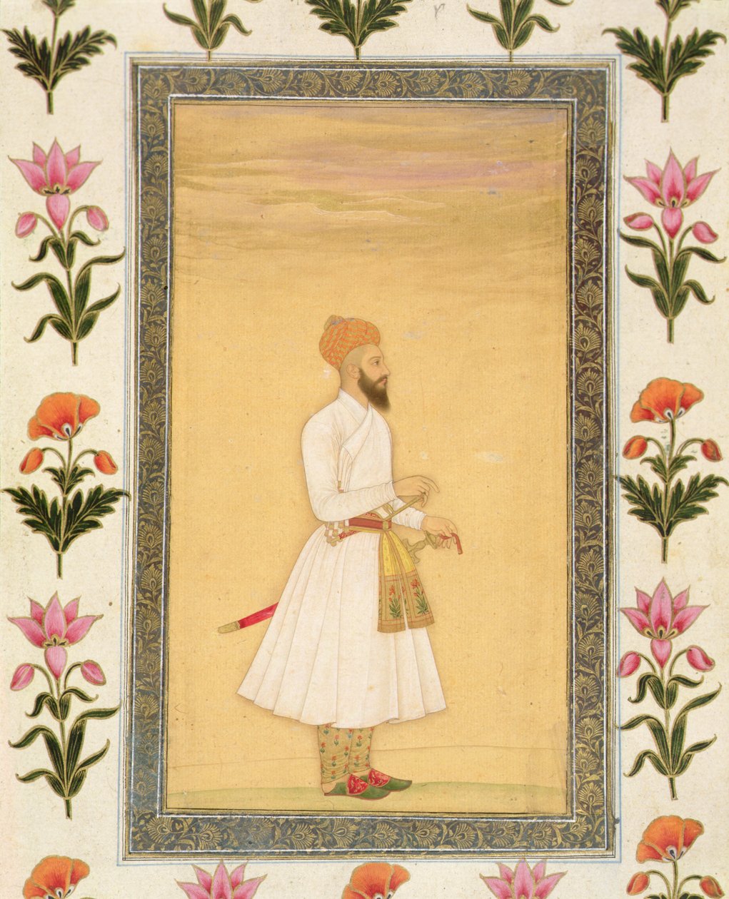 Huonekalut ja erilaiset esineet 1100- ja 1300-luvuilta tekijältä Mughal School