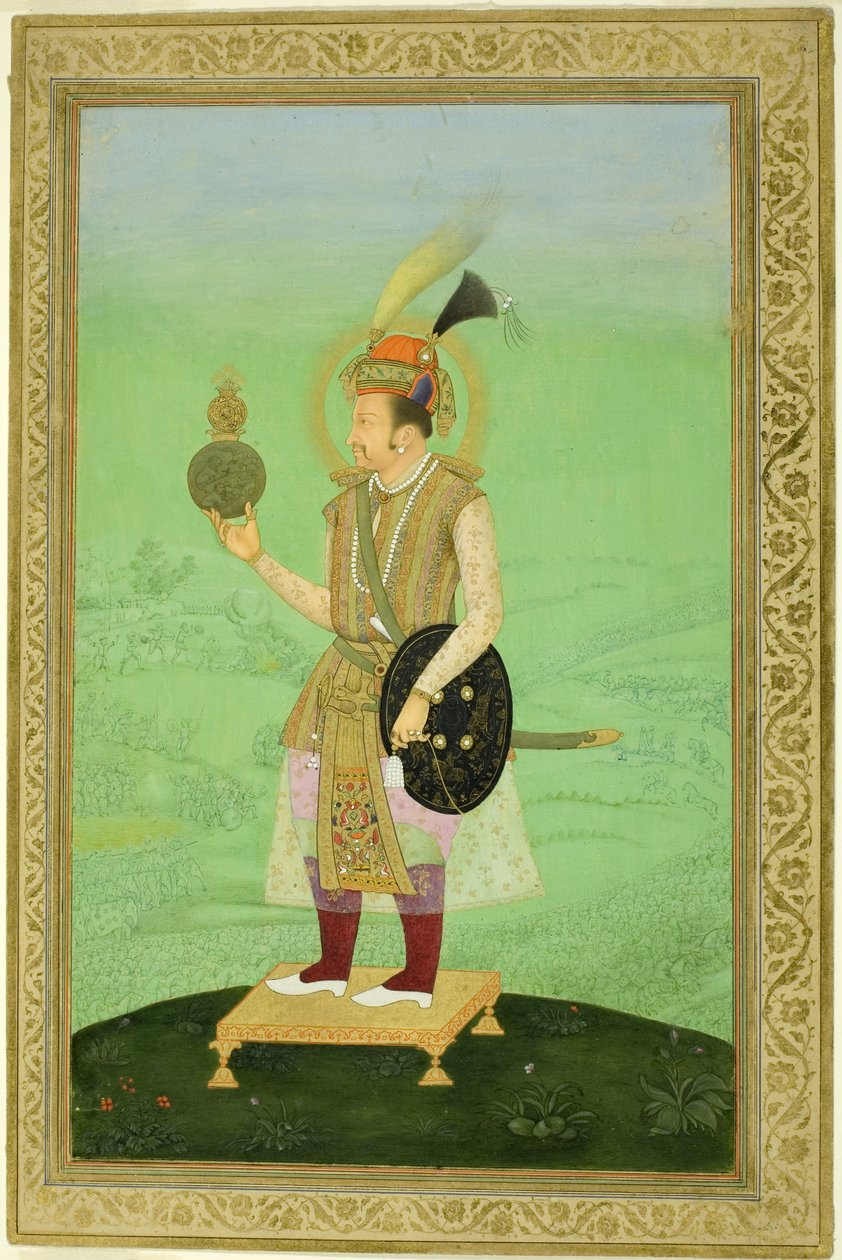 Keisari Jahangirin muotokuva, noin 1800 tekijältä Mughal School