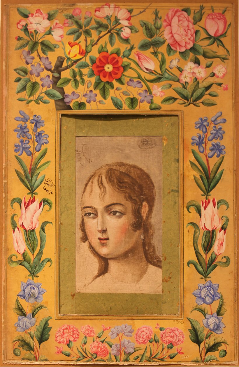 Nuoren kaunokaisen maalaus, 1740-50-luku tekijältä Muhammad Sadiq