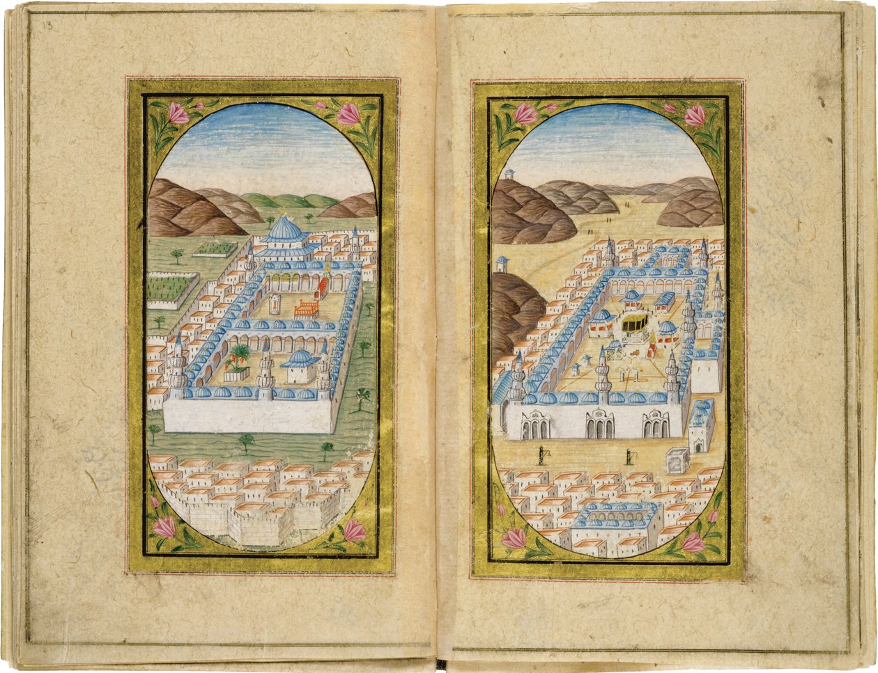 Al-Masjid an-Nabawi Suuressa moskeijassa, 1783 tekijältä Mustafa Halimi