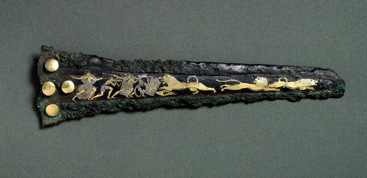 Tikari (pronssi, kulta ja hopea) tekijältä Mycenaean