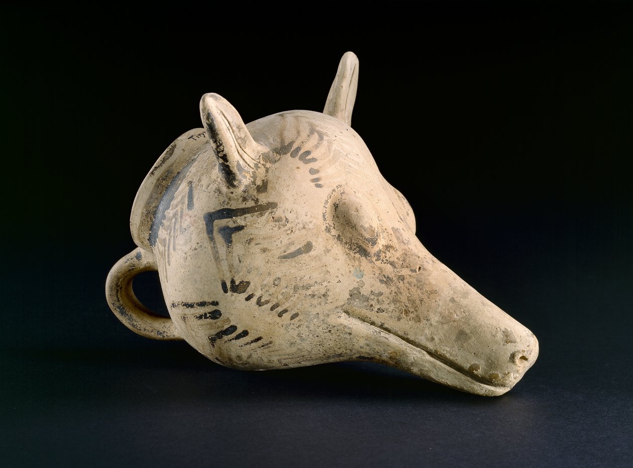 Fox rhyton keramiikka tekijältä Mycenaean