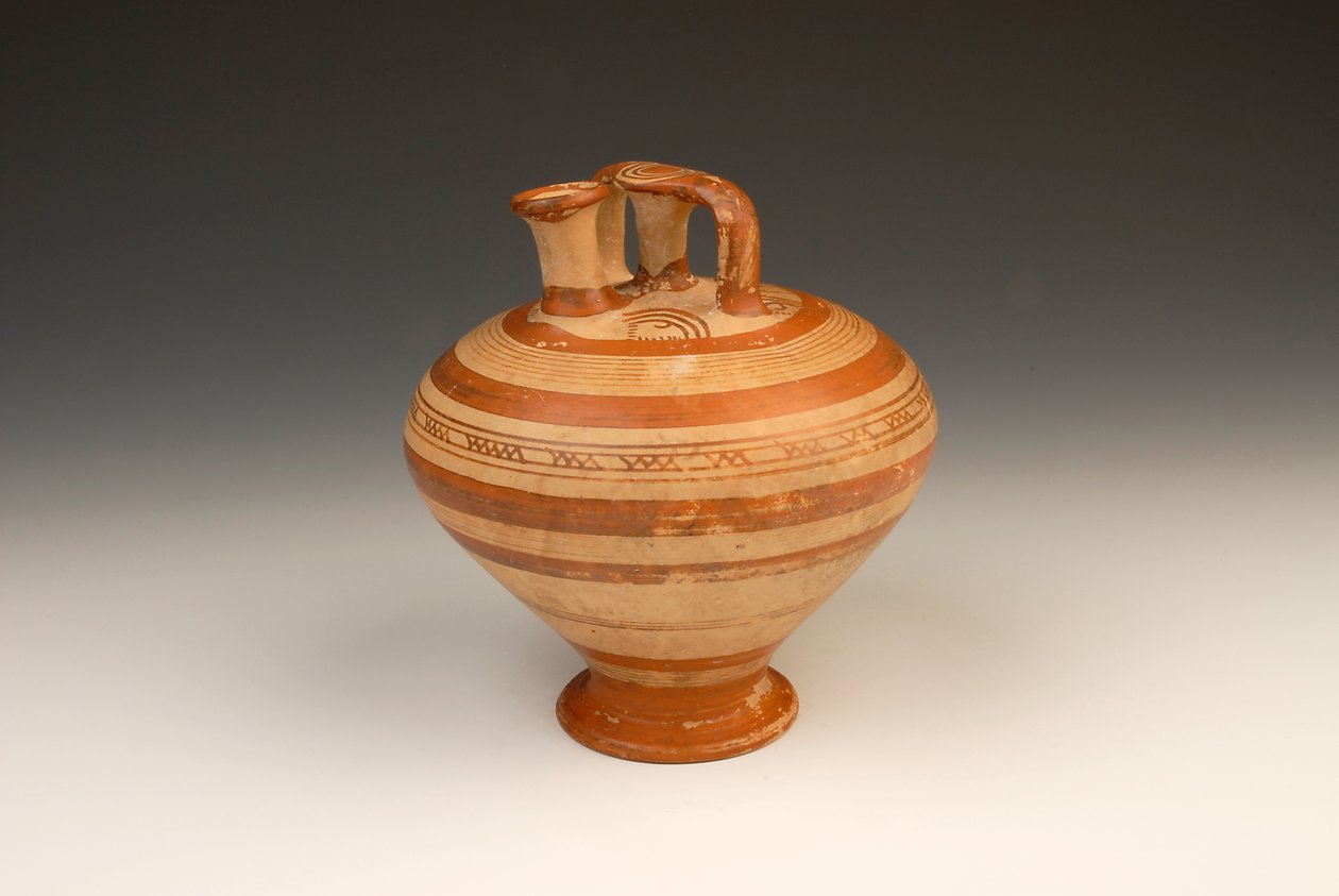 Pot Ewer, 1300-1200 eKr. (terrakotta) tekijältä Mycenaean