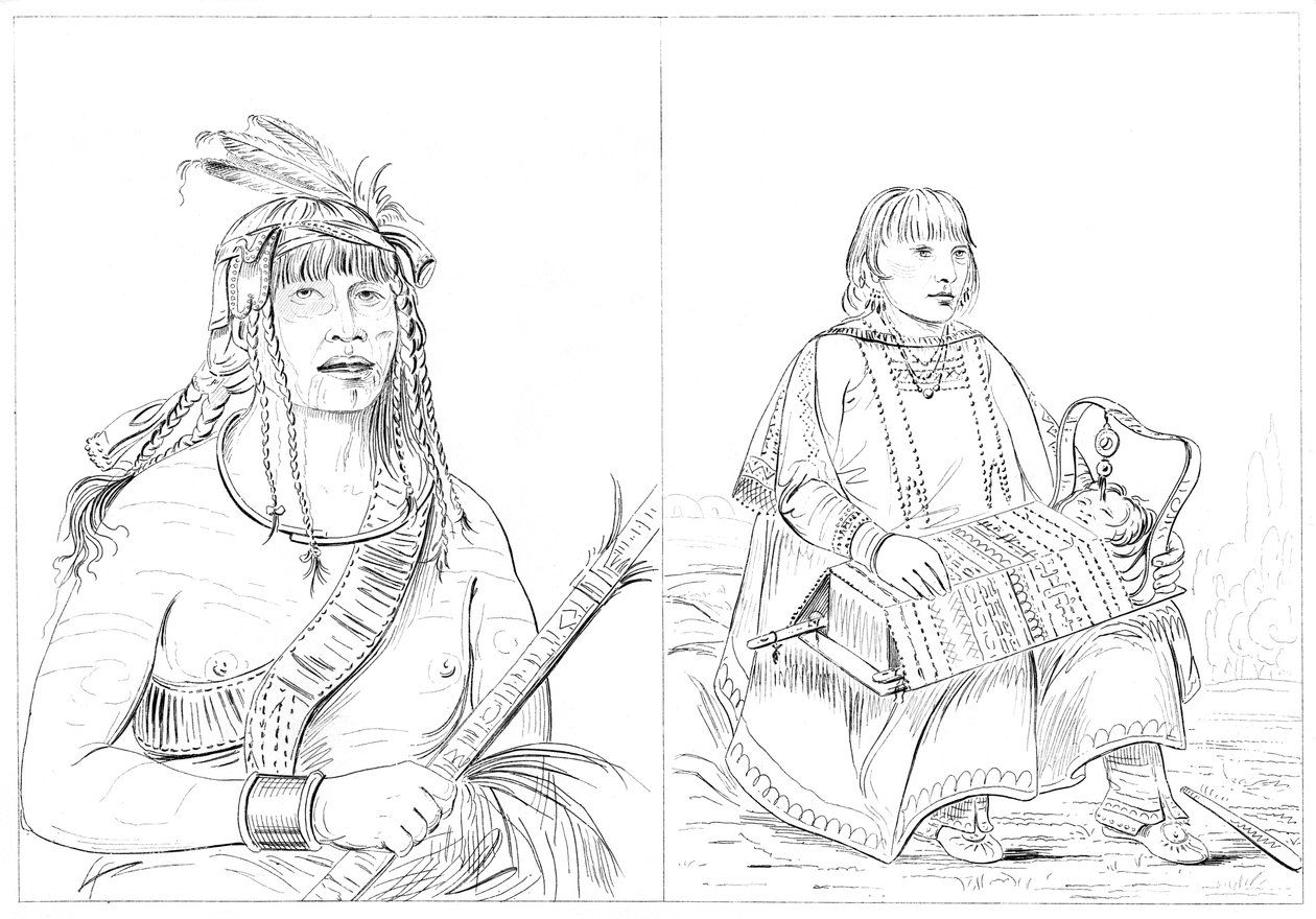 Chippewas, 1841. tekijältä Myers and Co